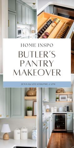 the inside of a kitchen with lots of drawers