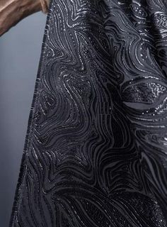 Wave Pattern Jacquard Fabric, Black Color Jacquard Fabric, Wedding Fabric, fabric by the yard Width:145cm/57" Color:see the link Material:100%polyester Weight:197g/m. Price:the fabric is sold by 1/2 yard, buy more, it is a continuous size.  Others: ♡ Wholesale can be accepted ♡ Custom order can be accepted ♡ International order can be accepted ♡ Feel free to convo me if there is any other special requirements ! Enjoy them and have a nice day~ Silver Foil Print, Silver Foil Printing, Fabric Butterfly, Water Ripples, Geometric Fabric, Velour Fabric, Black Water, Wedding Fabric, Butterfly Pattern