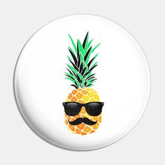 Pineapple With Sunglasses -- Choose from our vast selection of pins to match with your desired size to make the perfect custom pin. Pick your favorite: Movies, TV Shows, Art, and so much more! Available in small and large. Perfect to wear or to decorate your bag or backpack with. Pineapple With Sunglasses, Pin Backs, Button Design, Custom Pins, Covered Buttons, You Bag, Pineapple, The Selection, Favorite Movies