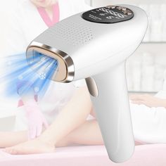 Product Description Details *Features*: *3 IN 1 IPL Hair Removal*:Adopting advanced IPL technology,our hair removal device provides 3 functions,including Hair Removal(HR),Skin Care(SC) and Remove Acne(RA). Destroy hair follicles to inhibit hair regrowth. Stimulate collagen synthesis for rejuvenated skin. Eradicate propionibacterium acnes to eliminate acne. *9 Energy Levels & 2 Flash Modes*:This painless laser hair removal offers 9 energy levels for most precise and personal treatment whether you're dealing with sensitive facial skin or thicker body hair. Manual Mode is mainly used for small areas, such as face, bikini line, armpit, lips While Auto mode can be used on large areas, such as arms, legs, back and men’s chest hair. *Ice Cooling & Painless*: Paired with cool ice panel on the fals Philips Laser Hair Removal, Lip Hair Removal, Chest Hair, Hair Removal Devices, Hair Removal Device, Ipl Hair Removal, Manual Mode, Hair Removal Permanent, Hair Follicles