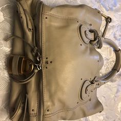 Chloe Ivory Bag Clean Great Condition Only One Little Stain Inside Will Try To Remove It. Great Bag For The Price. Chloe Bags, Chloe Bag, Michael Kors Hamilton, Chloe, Satchel, Top Handle Bag, Michael Kors, Stain, Bag Lady