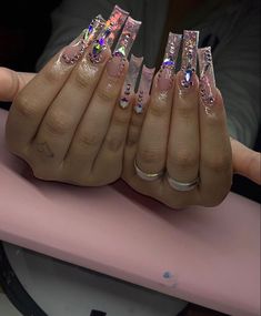 Extra Nails, Dope Nail Designs, Orange Nails, Yellow Nails, Birthday Nails, Pretty Acrylic Nails, Nails Inspo, Dope Nails