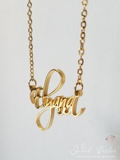 Thinking about what to get your line sisters for Founders' Day or looking for a crossing gift for a new Greek? This Soror necklace in beautiful cursive script is the perfect gift no matter the organization! Necklace personalized with Soror in a feminine yet bold style Choice of 18K gold-plated, rose gold-plated, rhodium-plated finish Chain lengths: 18" or 20" Material is stainless steel Tarnish-free and hypoallergenic Custom necklace also available for names and line names in Old English font an Meaningful Adjustable Necklace For Personalized Gift, Inspirational Adjustable Necklace For Personalized Gift, Adjustable Name Necklace Gift, Adjustable Name Necklace For Personalized Gift, Gold Necklace With Custom Text For Mother's Day, Signature Style Name Necklace As A Gift, Signature Name Necklace As Gift, Custom Text Jewelry For Everyday And Mother's Day, Inspirational Personalized Charm Necklaces