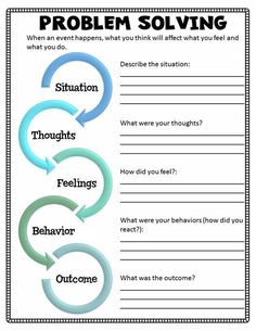 group therapy worksheets - Yahoo Image Search Results Problem Solving Worksheet, Cbt Worksheets, Group Counseling, Problem Solver