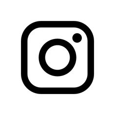 the instagram logo is shown in black and white, with an oval on it