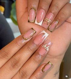 Good French Tip Nails, Bedazzled French Tip Nails, Shorties Nails Fall Colors, French Tip Designs Nails, Frenchies Acrylic Nails, Mexico Nail Ideas, Church Nails, Fang Nails, Medium Length Nail Ideas