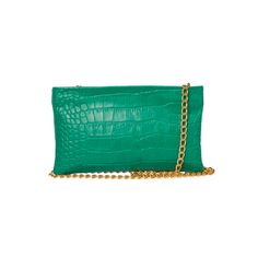 Stylish zipper clutch with removable cross-body strap & wristlet strap. Contains a suede lining with two inner pockets. Product Overview: Materials: 100% Lambskin Leather Size: 5.5” x 9” Luxury Crossbody Clutch With Zipper Closure, Chic Textured Leather Rectangular Clutch, Chic Rectangular Textured Leather Clutch, Green Clutch With Chain Strap, Chic Clutch Wallet With Detachable Strap, Chic Textured Leather Clutch For Party, Chic Wallets With Detachable Strap In Pouch Shape, Chic Soft Leather Rectangular Wallets, Chic Soft Leather Crossbody Clutch