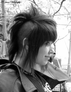 Deathhawk Unstyled, Punk Rock Haircut, Deathhawk With Bangs, Deathhawk Short, Unstyled Mohawk, Punk Undercut, Deathhawk Hairstyles, Mohawk With Bangs, Chelsea Hawk