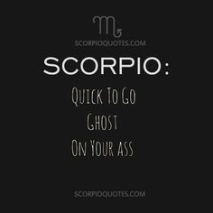 the words scorpio are written in white and black on a black background