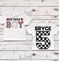 Racing Birthday Boy, Race Car Birthday, Race Birthday Party, Two Fast Shirt, Fast One Birthday, Racing Birthday Shirt, Family Racing Shirt Welcome to BirthdayBasicss! Thank you for choosing us to provide you with the best merchandise! Below you will find the sizing guide as well as washing care instructions.  PLEASE REVIEW ALL OUR ANNOUNCEMENTS VIA OUR WEBPAGE Along with the listing posted, we offer custom designs. If you would like something that you do not see listed, please message us and we will try our best to accommodate.  Turn around time will be 1-2 business days, unless stated otherwise in any announcements posted. Any of our listings are able to be done on a t-shirt (kids and adult sizes). SIZES: T-SHIRT -6M, 12M, 18M, 24M, 2T, 3T, 4T, 5T, YOUTH SMALL, YOUTH MEDIUM, YOUTH LARGE, Race Car Birthday Shirt, Two Fast Shirt, Race Birthday Party, Race Birthday, Racing Birthday, Race Car Birthday, Car Birthday, Birthday Boy Shirts, Racing Shirts