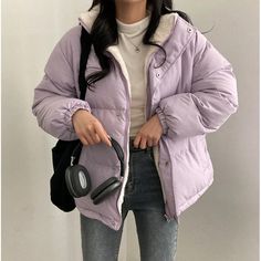 Solid Color Reversible Oversize Fleece Jacket