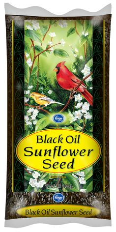 a bag of black oil sunflower seed