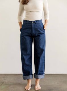 imogene + willie · kate indigo rigid Imogene Willie, Ranch Style, Denim Trousers, Nice Things, Old Men, Artsy Fartsy, Wide Leg Trousers, Mom Jeans, Meant To Be