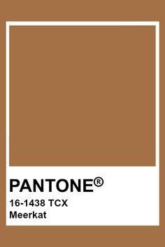 pantone's brown sugar color is shown