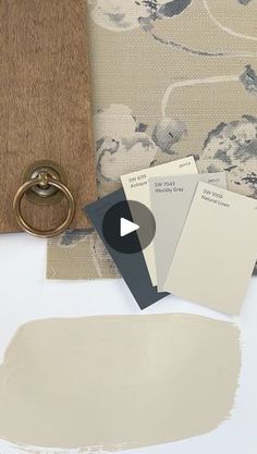 the paint swatches are being used to create a neutral color scheme