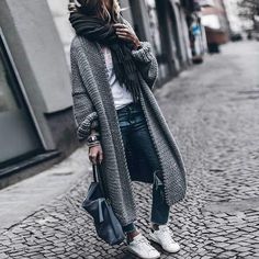 Oversized Open Front Womens Long Cardigan Sweaters – sunifty Classy Heels, Fall Fashion Coats, Maxi Cardigan, Dress Chiffon, Clothes Summer, Casual Cardigans, Winter Trends, Cardigan Fashion, 가을 패션