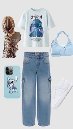 Stitch outfit for my little sister 💙 #stitch#sister Stitch Inspired Outfits, Preppy Stitch, Preppy Outfit, Inspired Outfits, Little Sisters, Outfit Inspirations, Gifts