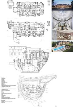 the floor plan for this mansion is shown