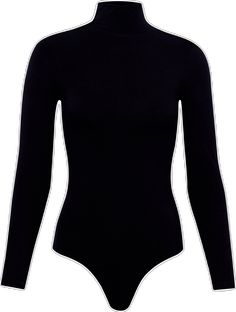 Winter Turtleneck Solid Bodysuit, Sleek High Stretch Turtleneck Bodysuit, Fitted Black Turtleneck Bodysuit, Sleek Turtleneck Second-skin Bodysuit, Sleek High-stretch Turtleneck Bodysuit, Power Moves, Turtleneck Bodysuit, Long Torso, Say Goodbye