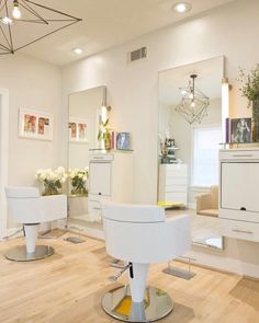 the salon is clean and ready for customers to use