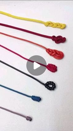 the video shows how to tie different types of cords