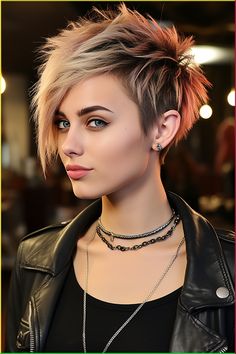 Punk Pixie Cut, Short Pixie Cuts, Asymmetrical Pixie, Choppy Layers, Modern Haircuts, Short Choppy Hair, Short Layered Haircuts, Sassy Hair