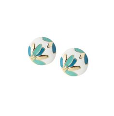 in stock Blue Round Jewelry For Spring, Blue Round Spring Jewelry, Round Blue Jewelry For Spring, Light Blue Flower Earrings For Spring, Blue Spring Earrings, Blue Spring Earrings For Pierced Ears, Spring Blue Flower Earrings, Spring Turquoise Flower Earrings, Flower Earrings Studs