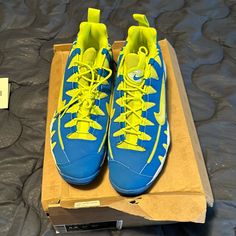 Blue And Electric Yellow Nike Air Max Nm Brand New. Breeze Color, Yellow Nikes, Sports Wear, Ocean Breeze, Nike Sports, Sport Wear, Blue Yellow, Air Max, Nike Men