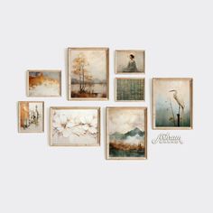 "-- 𝐏𝐑𝐈𝐍𝐓𝐀𝐁𝐋𝐄 𝐀𝐑𝐓 -- Instantly download and print this set of EIGHT vintage art style paintings: \"𝐒𝐄𝐓 𝟏\" 𝐒𝐄𝐓 𝐎𝐅 𝟖 Vintage Art Style Landscape, Cityscape, Botanical, Textile, Portrait, Abstract Landscape -- 𝐏𝐄𝐑𝐒𝐎𝐍𝐀𝐋 𝐔𝐒𝐄 𝐎𝐍𝐋𝐘 -- © ASHRAM BRAND --------------------------------------------------------------------- -- 𝐃𝐎𝐍'𝐓 𝐅𝐎𝐑𝐆𝐄𝐓 𝐎𝐔𝐑 𝐂𝐔𝐑𝐑𝐄𝐍𝐓 𝐒𝐀𝐋𝐄 -- 𝟑𝟎% 𝐎𝐅𝐅 𝐄𝐕𝐄𝐑𝐘𝐓𝐇𝐈𝐍𝐆 | 𝟒𝟎% 𝐎𝐅𝐅 𝟑+ --------------------------------------------------------------------- Here's what you get with your purchase for each image: 𝟓 𝐇𝐈𝐆𝐇 𝐑𝐄𝐒𝐎𝐋𝐔𝐓𝐈𝐎𝐍 𝟑𝟎𝟎𝐝𝐩𝐢 𝐉𝐏𝐄𝐆 𝐅𝐈𝐋𝐄𝐒 (instant download) Here are the sizes you can print with each file: 𝟯:𝟰 𝗥𝗮𝘁𝗶𝗼 9x12\" (23x30 cm) 12x16\" (30x41 cm) 15x20\" (38x51cm) 18x24 Gallery Wall Stairs, Stairway Art, Rustic Gallery Wall, Wall Print Set, Vintage Gallery Wall, Stair Gallery, Wall Inspiration, Vintage Dining Room