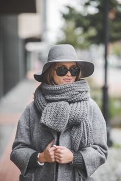 "SIZE: One size - length 78\", width 14\" (~200 cm x 35 cm) Color: Grey and many more Please note that there might be some colors discrepancies due to the different monitor settings. Big fluffy scarf is at the same time very light weight. It's weight is 250 grams only. So you will not actually feel it on your shoulders. A scarf will warm you up in cold indoor environments, during the fall it will be stylish addition to a leather jacket and will protect you if you ever forget your hat. It is very stylish and comfortable accessories. DETAILS 50% mohair wool, 20% wool, 30% acrylic Model is 5,6\" (170 cm) HANDMADE. Every item is handmade and will be knitted for every client individually. The processing time is 2-5 days. Back to my shop: https://tknitknitwear.etsy.com" Knit Blanket Scarf, Fluffy Scarf, Big Blanket, Mohair Scarf, Hand Knit Blanket, Winter Wrap, Light Dress, Knit Blanket, Mohair Wool