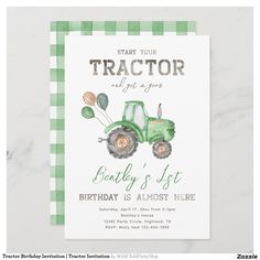 Tractor Birthday Party Invitation
Ready to be personalized by you! Tractor Birthday Invitations, Tractor Birthday Party, Tractor Party, Farm Themed Birthday Party, Second Birthday Ideas, Tractor Birthday, 1st Birthday Party Invitations, 1st Birthday Themes, 2nd Birthday Party Themes