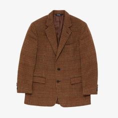 Ralph Lauren Tweed Blazer, Tweed Blazer Men, Ralph Lauren Tweed, Brown Tweed Blazer, Blazer Men, Aime Leon Dore, Vintage Woolrich, Brown Tweed, Blazer Designs