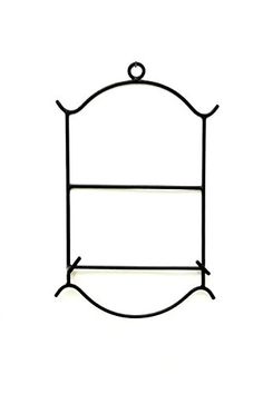 a black iron bed frame on a white background