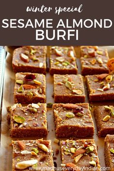 sesame burfi placed in a plate Easy Indian Dessert Recipes, Easy Indian Dessert, Enjoy With Friends, Almond Meal Cookies, Burfi Recipe, Easy Sweets, Baking Recipes Cookies, Almond Flour Recipes, Sweet Meat