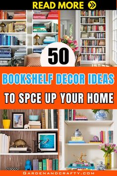 bookshelf decor ideas to spice up your home