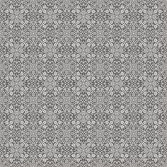 a gray and white floral pattern with many small flowers on the bottom half of it