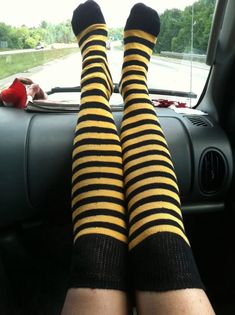 Made in USA Striped Cotton Over the Knee Socks Ecofriendly Cosplay Unisex Costume Birthday Gift Festival School Pride Awareness - Etsy Fun Yellow Cotton Socks, Socks Thigh High, Big Calves, Goth Look, Over The Knee Socks, School Pride, Striped Socks, Halloween Festival, Knee Socks