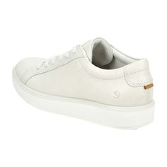 Step into style and comfort with the Ecco Soft 60 Women's Sneakers in a chic cream white. Perfect for the fashion-conscious young adult, these sneakers offer not only a sleek design but also unmatched durability. Ideal for both casual outings and active days, they feature a supportive fit that keeps you comfortable on your feet all day long. Upgrade your footwear collection with these versatile and stylish sneakers, tailored specifically for those who value both looks and longevity. White Walking Shoes With Rubber Sole For Everyday Use, Everyday White Walking Shoes With Rubber Sole, Casual Low-top Walking Shoes With Easy Fit, Comfortable Everyday Sneakers With Round Toe, Everyday White Leather Walking Shoes, Comfortable Casual Sneakers With Rubber Sole, Casual Sneakers With Rubber Sole And Easy Fit, Comfortable Low-top Everyday Walking Shoes, White Round Toe Sneakers With Ortholite Insole