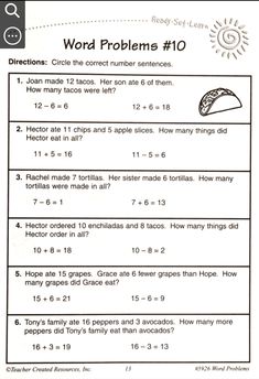 the word problems worksheet for students to learn how to solve numbers and place them in