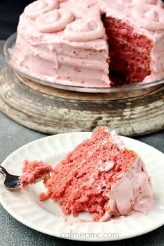 a piece of red velvet cake on a plate