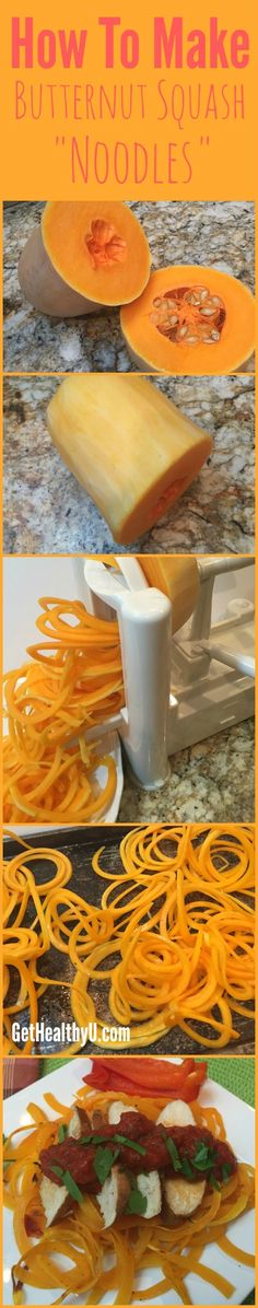 how to make butternut squash noodles with noodles and cheese on the side