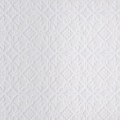 white wallpaper with an intricate design on the back and bottom part of it's surface