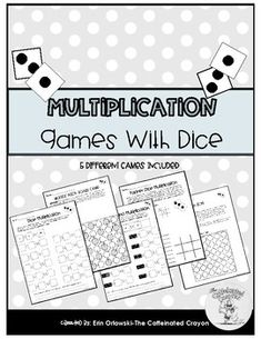 three different games with dices to help students learn how to use the dice game