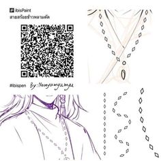 an image of a woman with long hair and a qr code on her shirt