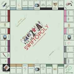 the board game swiffopy is shown with people on it