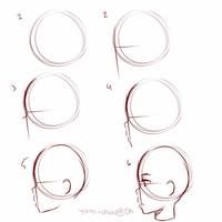 how to draw the nose and head