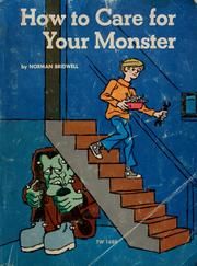 an old children's book about how to care for your monster