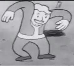 a cartoon character is holding a frisbee in his hand