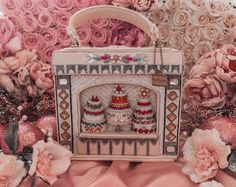 Pretty Handbags, Mary Frances Purses, Mary Frances Bags, Mary Frances Handbags, Lace Outfits, Feminine Luxury, Purse Cake