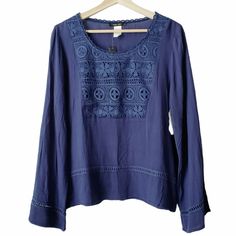 It's A Beautiful Bohemian Style Long Sleeve Blouse. - Crochet Detailing - Size: Medium - Measurements (Approx): Pit To Pit- 21" Shoulder To Hem- 23" - 100% Rayon - Color: Indigo Brand New. Bundle And Save! Reasonable Offers Always Welcome. Item No. 356 Blue Lace Trim Tops For Fall, Blue Lace Trim Top For Fall, Blue Fitted Long Sleeve Crochet Top, Blue Bohemian Top With Crochet Trim, Fall Blue Blouse With Lace Trim, Blue Lace Trim Blouse For Fall, Fitted Blue Tops With Crochet Trim, Blouse Crochet, Crochet Blouse